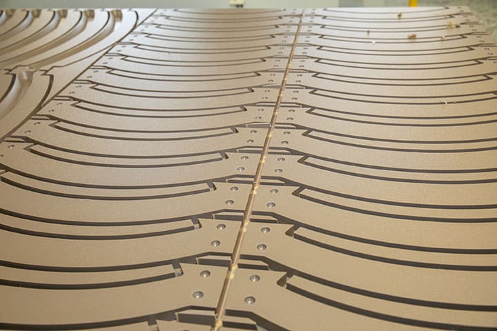Precision-cut chair components