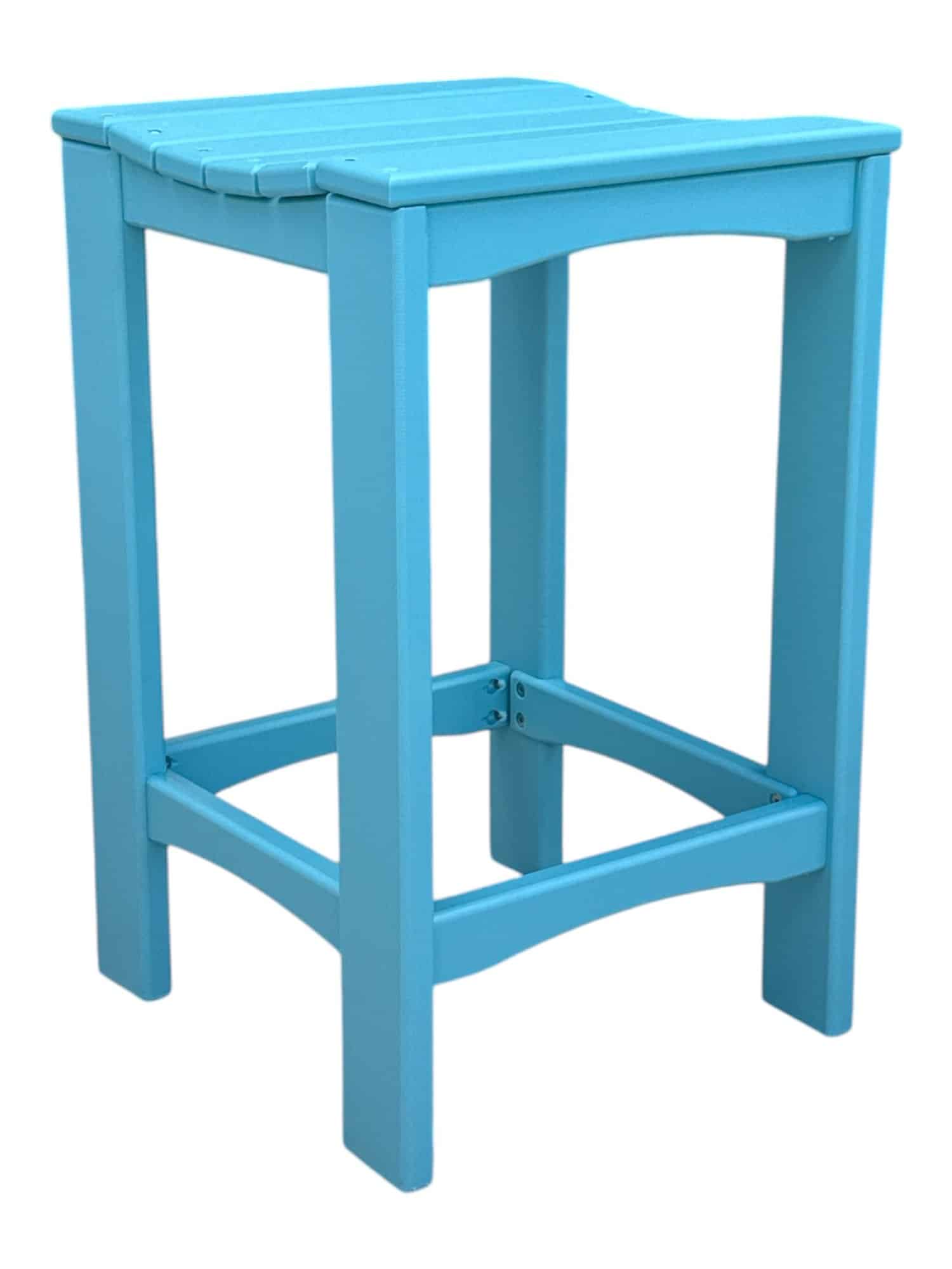 Seafoam green outdoor counter height stool