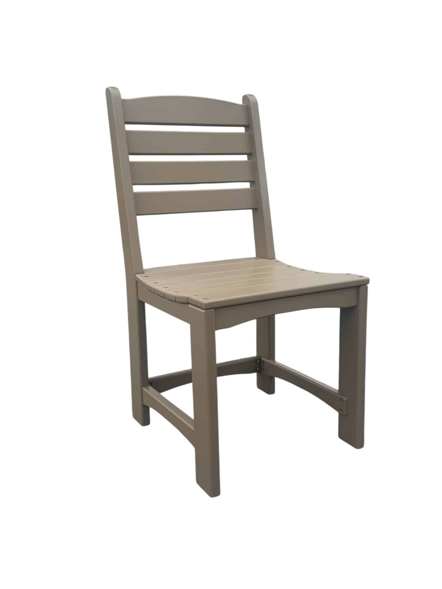Weatherwood tone armless outdoor chair