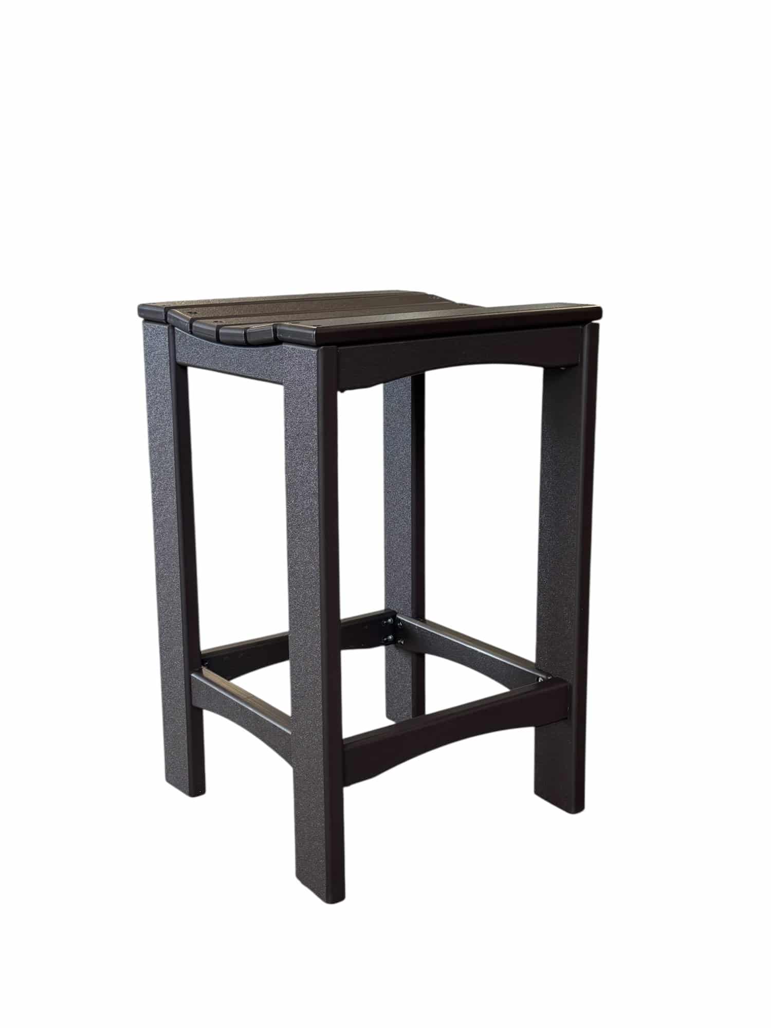 Mocha brown outdoor counter height stool