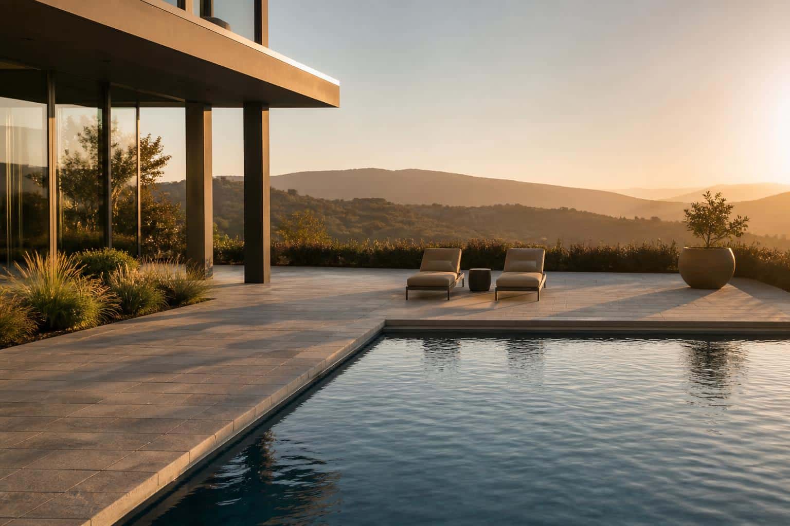 Pool Deck Furniture: Safety, Spacing, and Materials