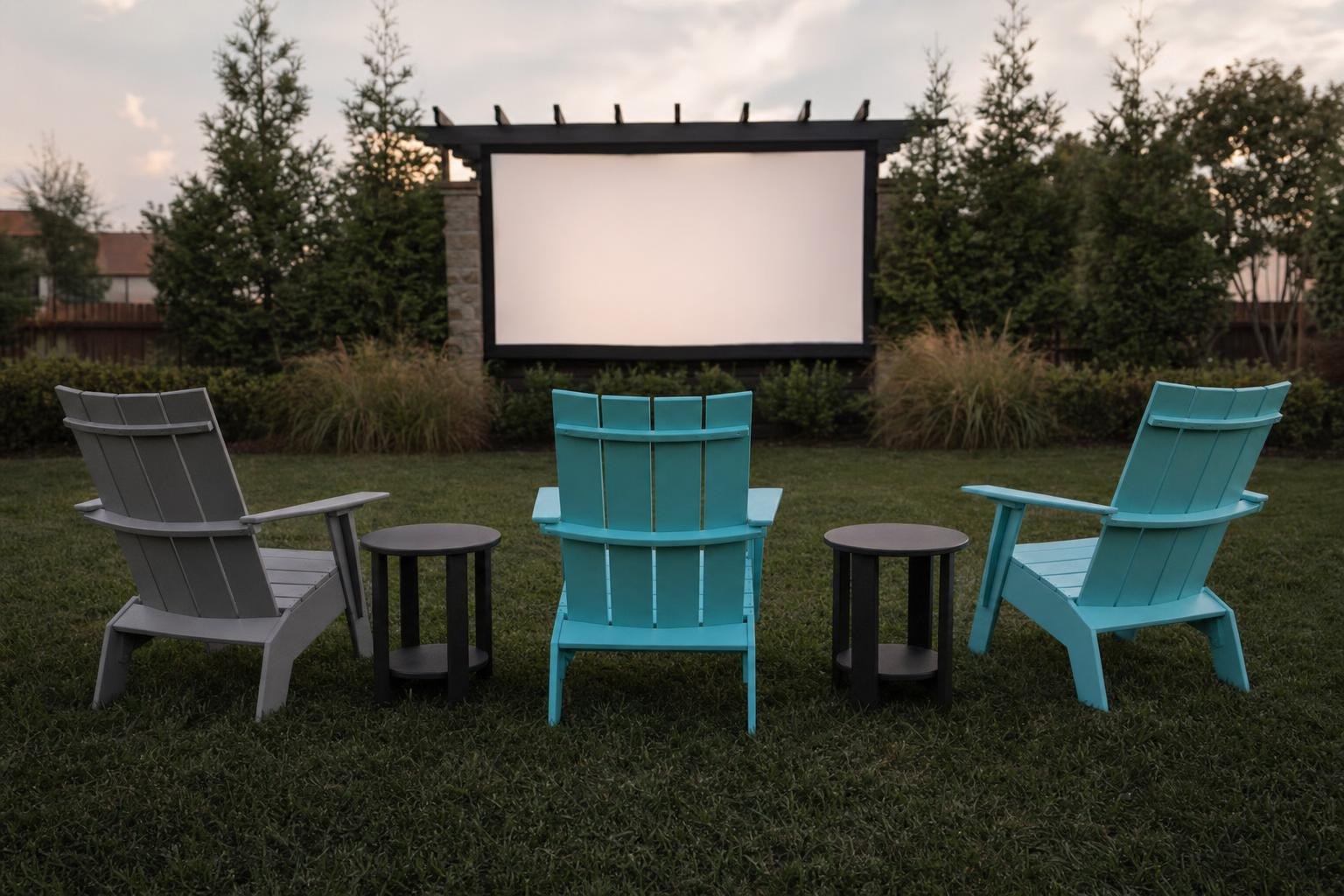 Planning Patio Seating for a Backyard Movie Night